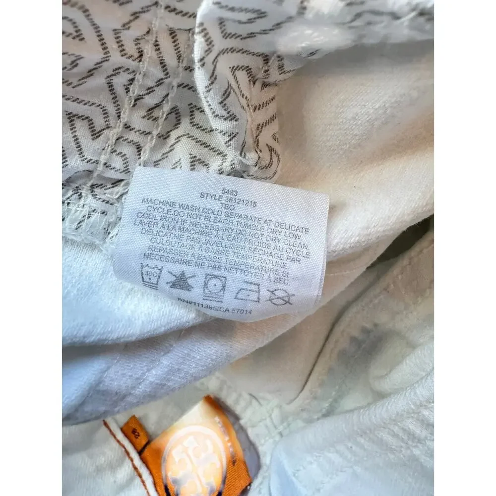 Tory Burch Super Skinny White Jeans - 28